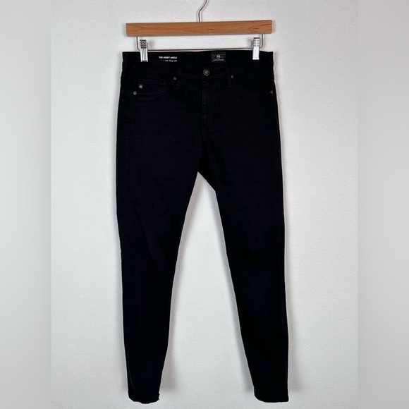 AG Adriano Goldschmied Abbey Ankle Mid Rise Super Skinny Jean Black 26 - Picture 4 of 13
